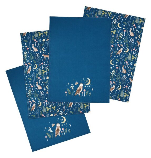 Bavlnené utierky v súprave 4 ks 50x70 cm Enchanted Twilight Animals – Catherine Lansfield