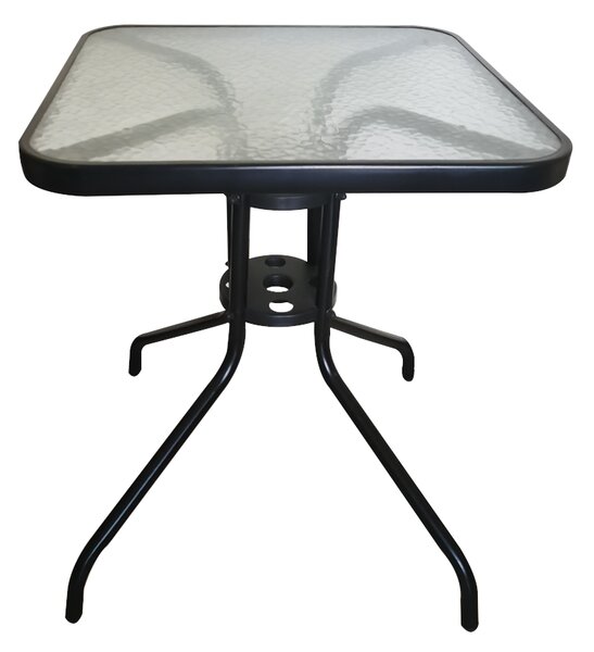 TRENDIE Záhradný stolík so sklom 60x60cm