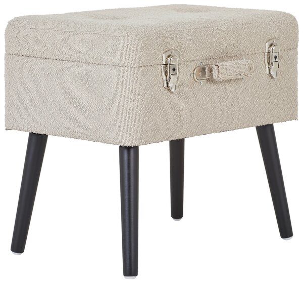 TABURETKA, drevo, textil, kompozitné drevo, 50/46/35 cm Xora - Kreslá, Online Only
