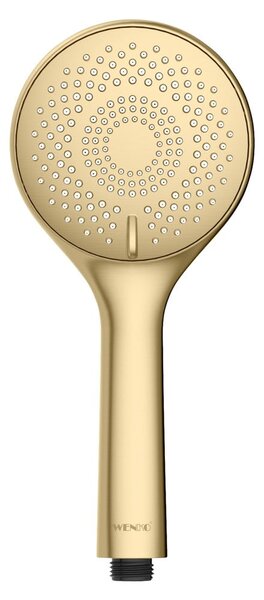Matne zlatá plastová úsporná sprchová hlavica ø 11 cm Watersaving System – Wenko