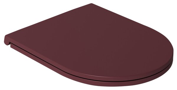Isvea INFINITY WC sedátko, SLIM, odnímateľné, Soft Close, maroon red 40KF0543I-S