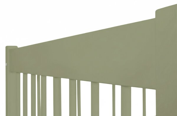Wilsondo Detská drevená posteľ s úložným priestorom 180x80 Lesanka - olivová