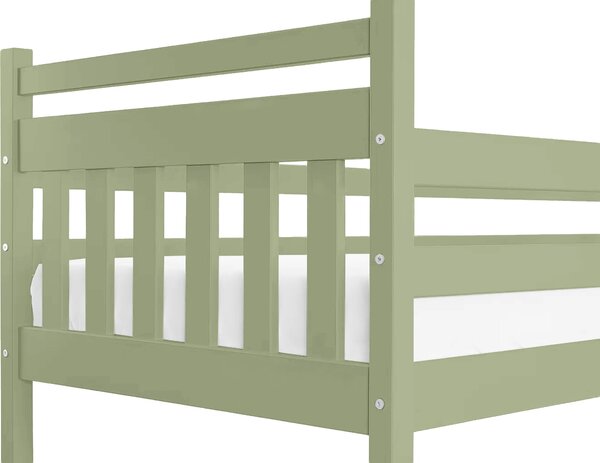 Wilsondo Poschodová posteľ s prístelkou Petra 5 80x180 - olivová