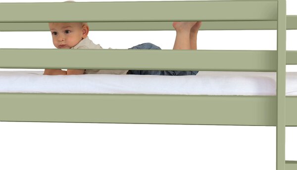 Wilsondo Poschodová posteľ s prístelkou Petra 5 80x180 - olivová