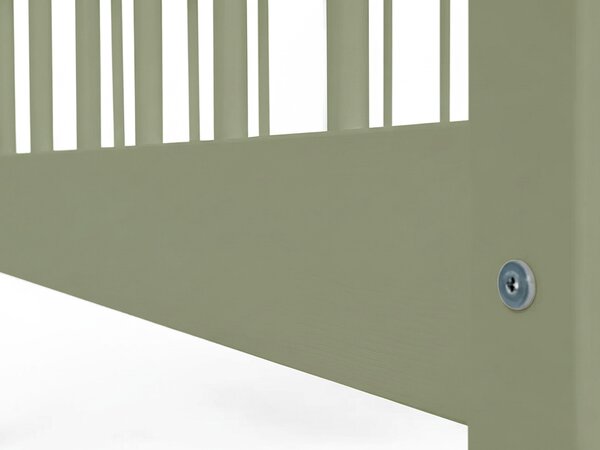 Wilsondo Detská drevená posteľ s úložným priestorom 180x80 Lesanka - olivová
