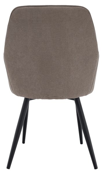 KONDELA Dizajnové kreslo, sivohnedá Taupe/čierna, ILKOM