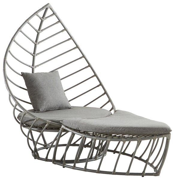 RELAXAČNÉ KRESLO, kov, plast, textil Amatio - Lounge záhradný nábytok
