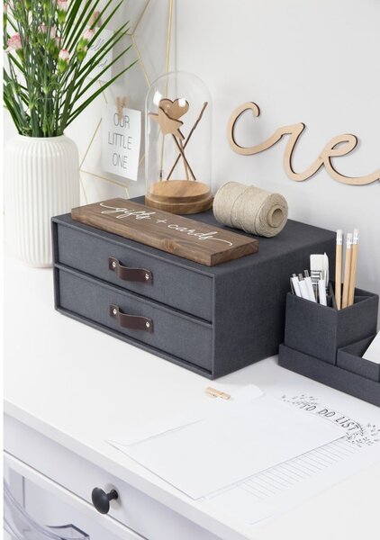 Kartónový organizér zásuvkový Birger Canvas Paper Laminate – Bigso