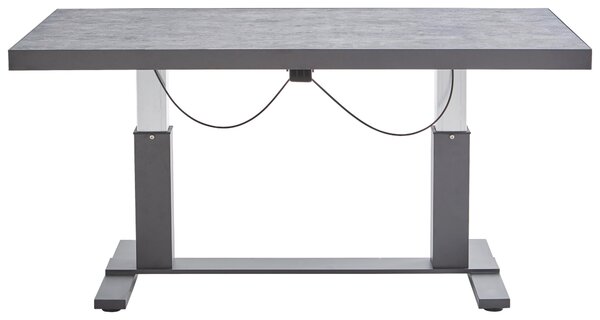 STÔL NA TERASU, kov, sklo, 141/80/50-70 cm Amatio - Záhradné stoly