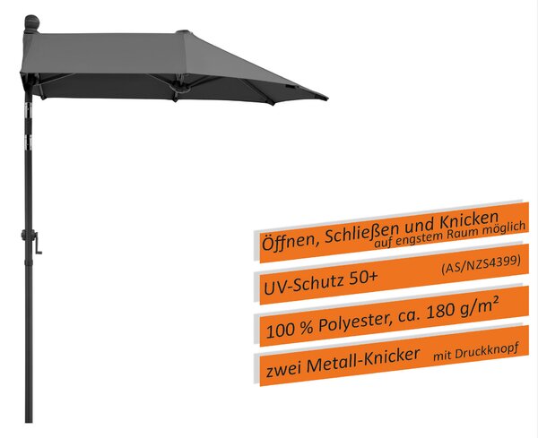 ZÁVESNÝ SLNEČNÍK 150/228/150 cm - Online Only záhrada, Online Only