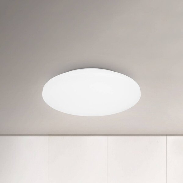 Briloner LED stropné svietidlo Puzdro do kúpeľne IP44 3 000K Ø 40 cm, Biela / opálová, Kúpeľňa, Plast, Moderný, Závesné svietidlo