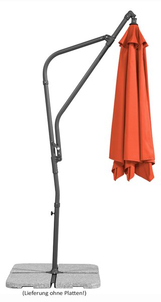 ZÁVESNÝ SLNEČNÍK 278/263/300 cm - Online Only záhrada, Online Only