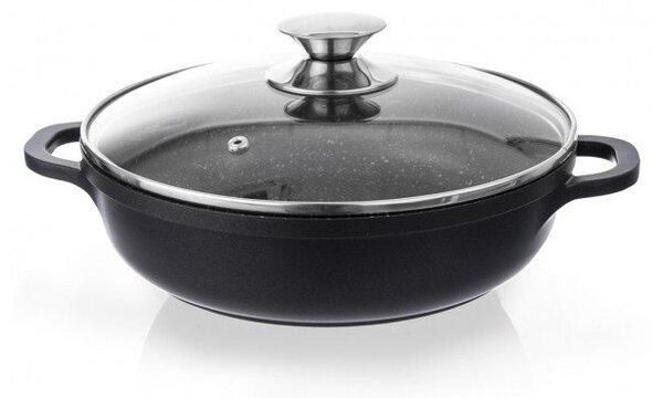 Kastról s nepriľnavým povrchom Pfluon Granit so sklenenou pokrievkou Orion Grande, ⌀ 24 cm
