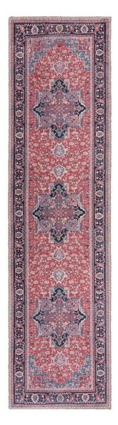 Vínovočervený umývateľný behúň s prímesou recyklovaných vlákien 60x230 cm Windsor – Flair Rugs