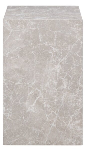Odkladací stolík v dekore mramoru 30x30 cm Prague – House Nordic