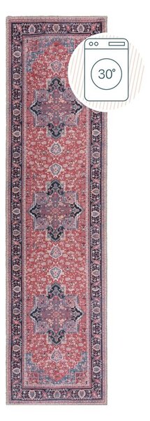 Vínovočervený umývateľný behúň s prímesou recyklovaných vlákien 60x230 cm Windsor – Flair Rugs