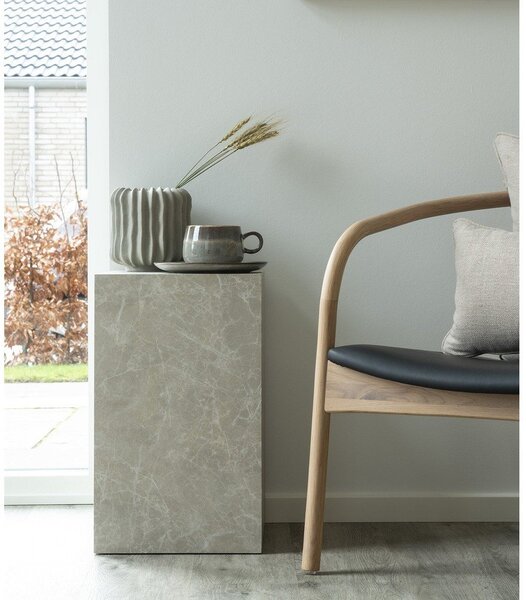 Odkladací stolík v dekore mramoru 30x30 cm Prague – House Nordic