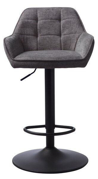 Tmavosivá barová stolička s nastaviteľnou výškou Nolan – Unique Furniture