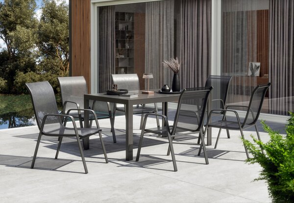 STOHOVATEĽNÁ STOLIČKA kov, plast, textil Ambia Garden - Série záhradného nábytku