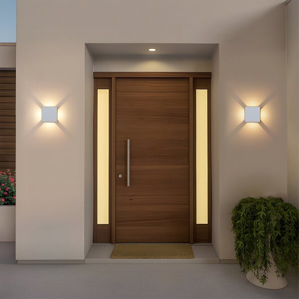 Brilagi - LED Vonkajšie nástenné svietidlo QUADRAY LED/6W/230V biele IP54