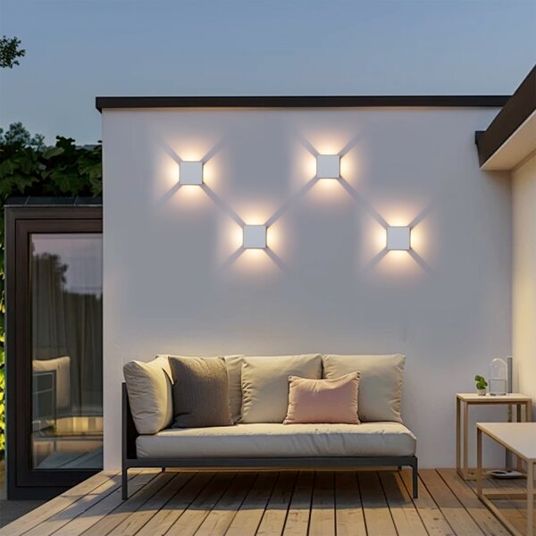 Brilagi - LED Vonkajšie nástenné svietidlo QUADRAY LED/6W/230V biele IP54