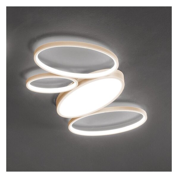 Ondaluce - LED stmievateľné stropné svietidlo RICE LED/34W/230V 45x80 cm zlaté