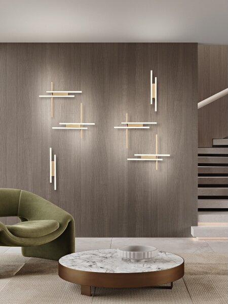 Ondaluce - stmievateľné nástenné LED svietidlo MOVIDA LED/16W/230V zlaté