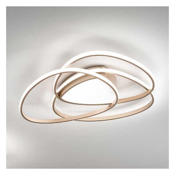 Ondaluce - LED stmievateľné stropné svietidlo ROSE LED/60W/230V 50x54 cm zlaté