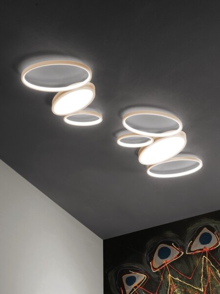 Ondaluce - stmievateľné LED stropné svietidlo RICE LED/25W/230V 38x63 cm zlaté