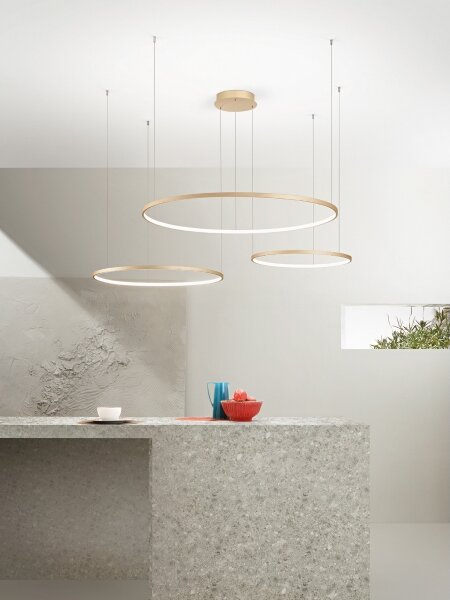 Ondaluce - LED stmievateľný luster na lanku SOEL LED/28W/230V+LED/38W+LED/47W