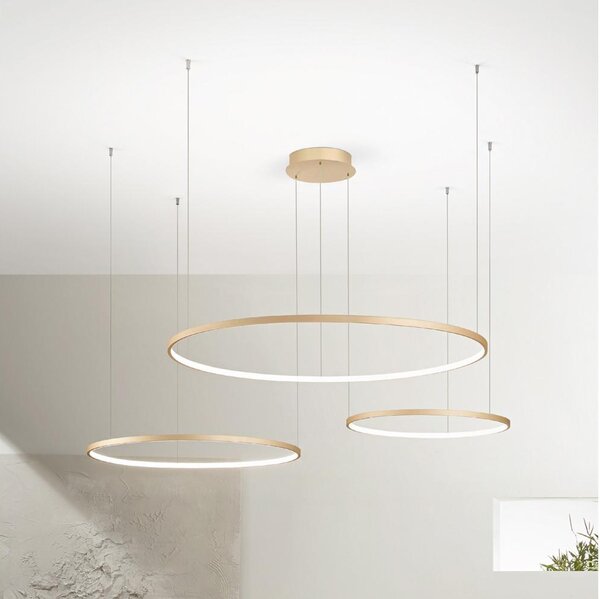 Ondaluce - LED stmievateľný luster na lanku SOEL LED/28W/230V+LED/38W+LED/47W
