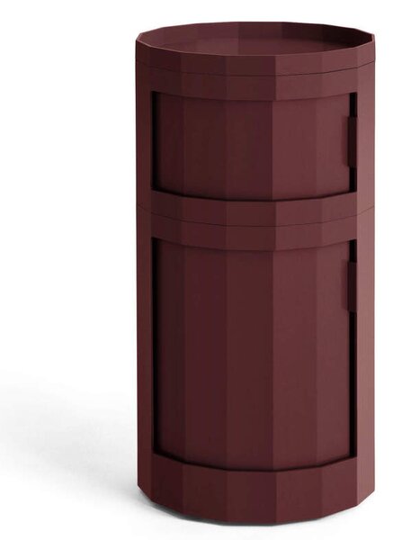 HAY Úložný stolík Facet Cabinet 110, burgundy