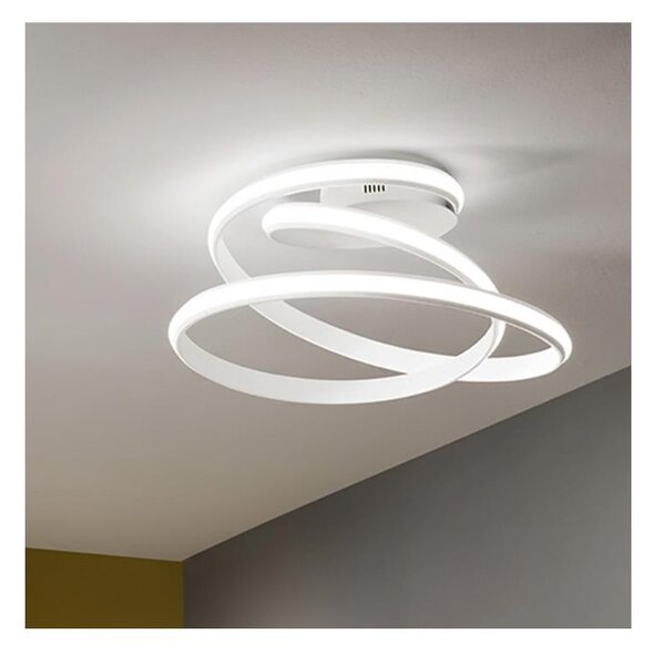 Ondaluce - LED stmievateľné stropné svietidlo VUELTA LED/37W/230V pr. 55 cm biela