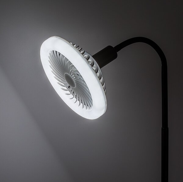 Rabalux 74031 - LED stojacia lampa s ventilátorom 1xE27/16W/230V
