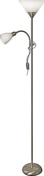 Stojacia lampa WENDY 1xE27/100W/230V + 1xE14/40W matný chróm