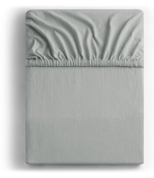 Svetlosivá napínacia plachta jersey 140x200 cm Amber – Restilo
