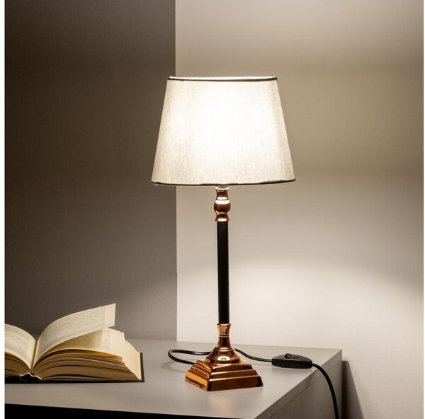 BRILAGI - Stolová lampa CERIA 1xE14/40W/230V pr. 20,5cm čierna/medená/šedá
