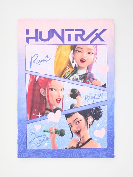Sinsay - Bavlnená posteľná súprava s potlačou K-Pop Demon Hunters - orchideová