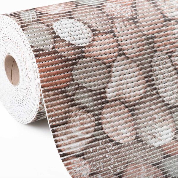 Kúpeľňová penová rohož / predložka PRO-019 Hnedočervené kamene - metráž šírka 65 cm