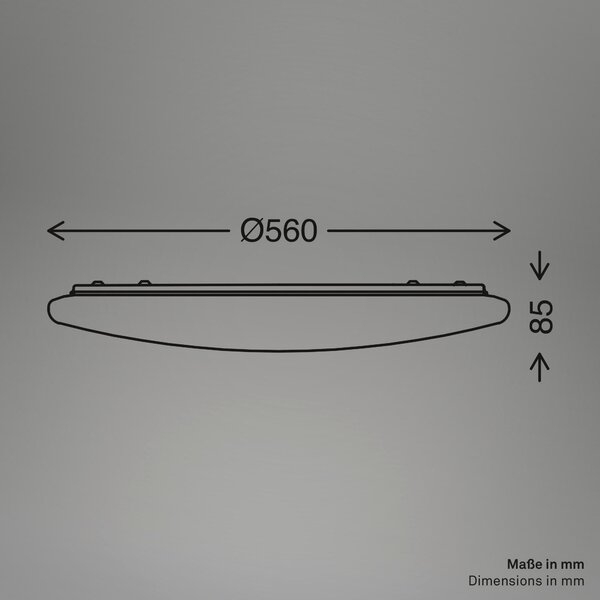 STROPNÉ LED SVIETIDLO, 56/8.5 cm - Interiérové svietidlá