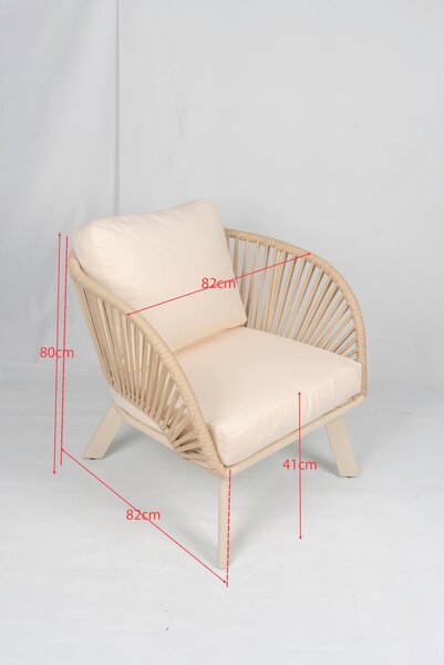 KRESLO NA TERASU, kov, textil Ambia Garden - Záhradné stoličky