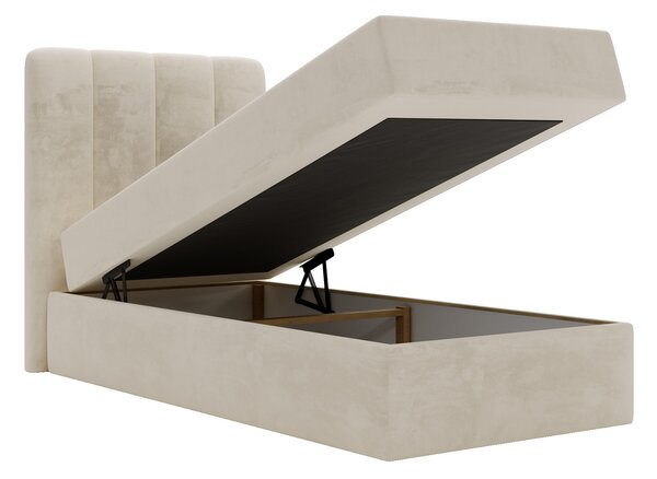 Čalúnená boxspring posteľ Magic Mini 80x200 - krémová