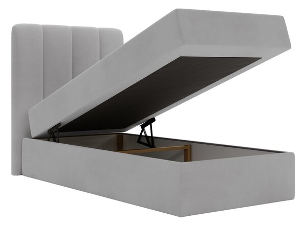 Čalúnená boxspring posteľ Magic Mini 80x200 - sivá