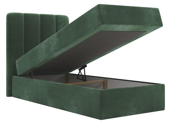 Čalúnená boxspring posteľ Magic Mini 90x200 - zelená