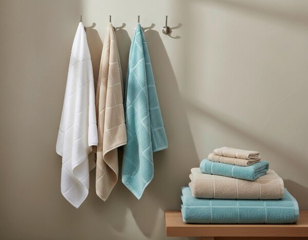 SADA UTERÁKOV PRE HOSTÍ, 30/50 cm, tyrkysová Esposa - Kúpeľňový textil