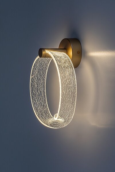 Rabalux 71463 LED nástenné svietidlo Olyssia | 6W integrovaný LED zdroj | 225lm | 3000K | zlatá