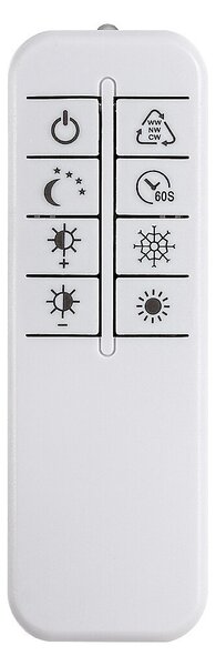 Rabalux 72471 LED závesné stropné svietidlo Rivona | 24W integrovaný LED zdroj | 1700lm | 3000-6500K | diaľkové ovládanie | stmievač | na lanku | zlatá
