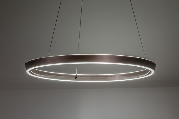Rabalux 72402 LED závesné stropné svietidlo Nevira | 36W integrovaný LED zdroj | 2520lm | 3000-6500K | diaľkové ovládanie | stmievač | na lanku | hnedá