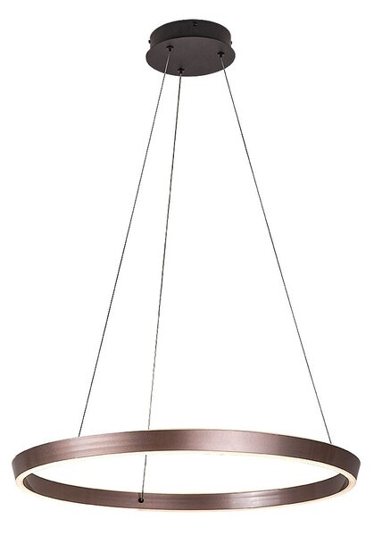Rabalux 72402 LED závesné stropné svietidlo Nevira | 36W integrovaný LED zdroj | 2520lm | 3000-6500K | diaľkové ovládanie | stmievač | na lanku | hnedá