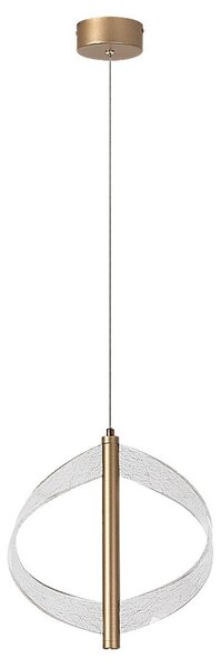 Rabalux 72464 LED závesné stropné svietidlo Olyssia | 8W integrovaný LED zdroj | 340lm | 3000K | na lanku | zlatá